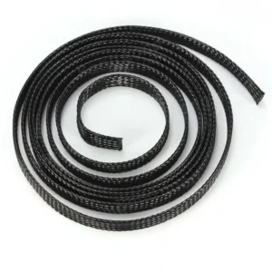 2017high Quality Black Pet Braided Electrical Insulating Sleeving