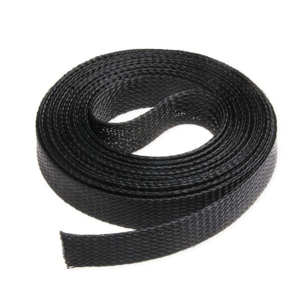 2017high Quality Black Pet Braided Electrical Insulating Sleeving