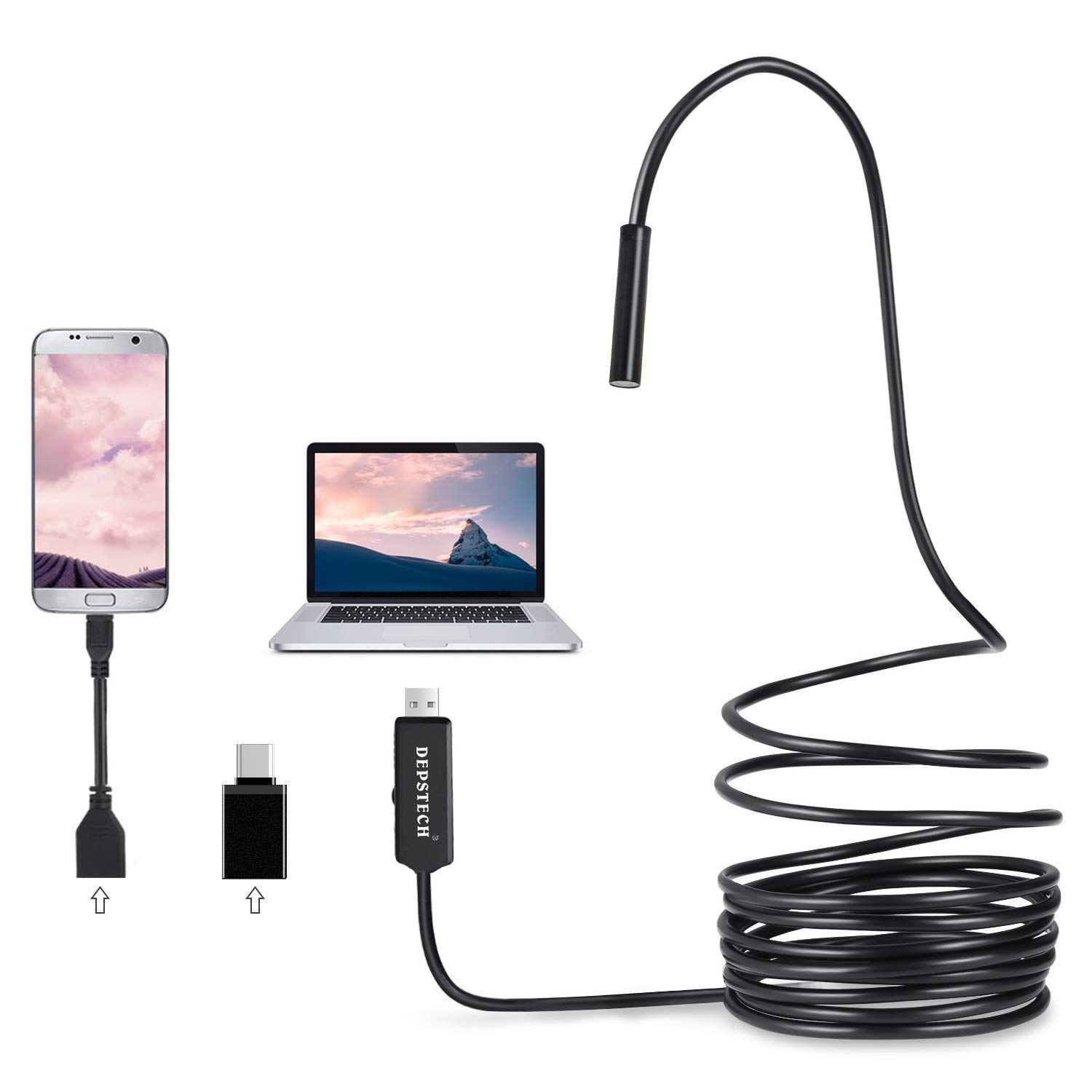 USB Borescope Semi-Rigid Endoscope
