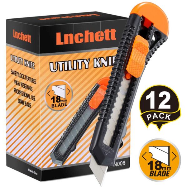 Lnchett 12-Pack Utility Knife